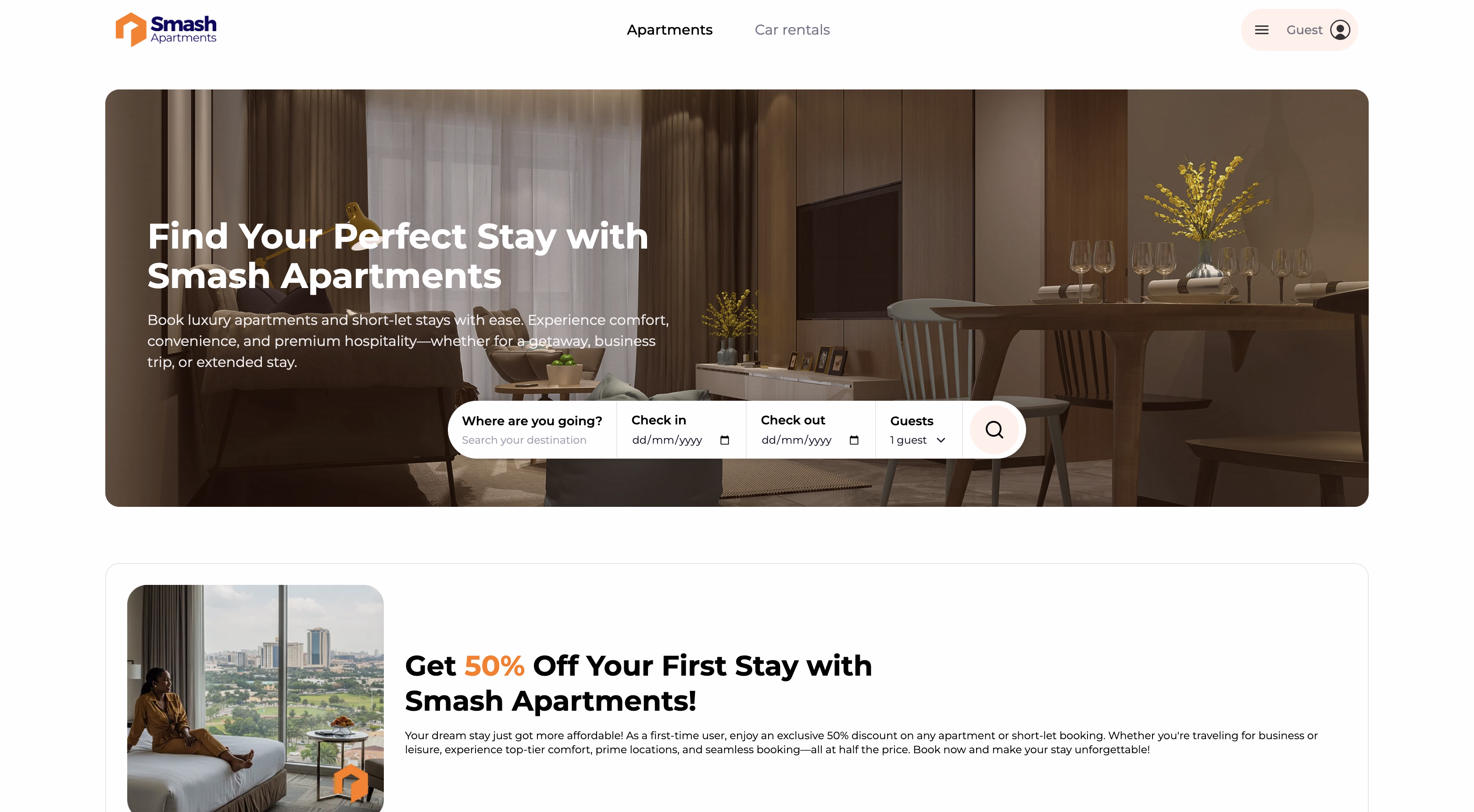 Smash Apartments Real Estate Platform